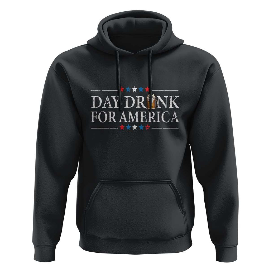 Funny 4th Of July Drinking Hoodie Day Drunk For American TS11 Black Print Your Wear