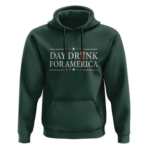 Funny 4th Of July Drinking Hoodie Day Drunk For American TS11 Dark Forest Green Print Your Wear