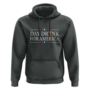 Funny 4th Of July Drinking Hoodie Day Drunk For American TS11 Dark Heather Print Your Wear