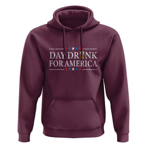 Funny 4th Of July Drinking Hoodie Day Drunk For American TS11 Maroon Print Your Wear