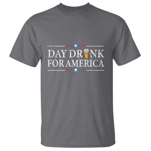 Funny 4th Of July Drinking T Shirt Day Drunk For American TS11 Charcoal Print Your Wear