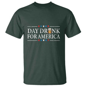 Funny 4th Of July Drinking T Shirt Day Drunk For American TS11 Dark Forest Green Print Your Wear