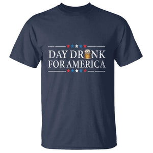 Funny 4th Of July Drinking T Shirt Day Drunk For American TS11 Navy Print Your Wear