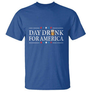 Funny 4th Of July Drinking T Shirt Day Drunk For American TS11 Royal Blue Print Your Wear