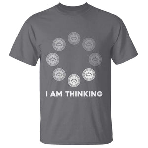 Checkers Lover T Shirt I Am Thinking Board Game Draughts Player TS11 Charcoal Print Your Wear