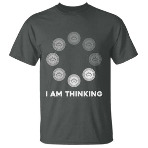 Checkers Lover T Shirt I Am Thinking Board Game Draughts Player TS11 Dark Heather Print Your Wear