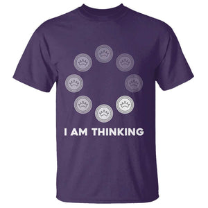 Checkers Lover T Shirt I Am Thinking Board Game Draughts Player TS11 Purple Print Your Wear