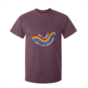 No Kings But Yas Queens LGBTQ Pride Retro Rainbow T Shirt For Kid TS11 Maroon Print Your Wear