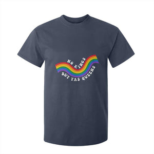 No Kings But Yas Queens LGBTQ Pride Retro Rainbow T Shirt For Kid TS11 Navy Print Your Wear