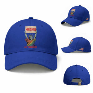 No Kings But Yas Queens Baseball Cap Statue Of Liberty LGBTQ Pride Ally Pride TS11 Baseball Cap Universal Fit Royal Blue Print Your Wear