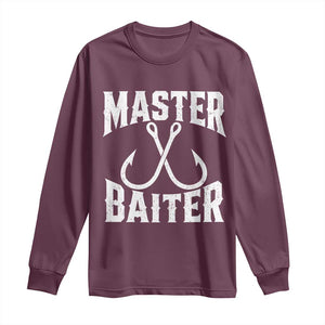 Master Baiter Funny Fishing Fisherman Joke Long Sleeve Shirt