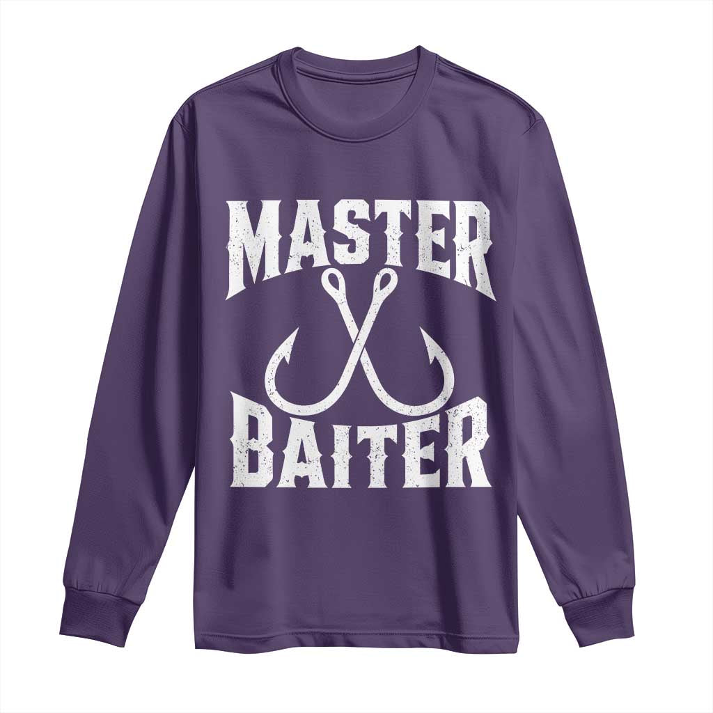 Master Baiter Funny Fishing Fisherman Joke Long Sleeve Shirt