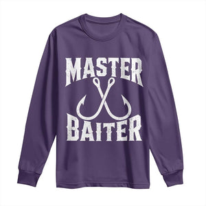 Master Baiter Funny Fishing Fisherman Joke Long Sleeve Shirt