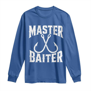 Master Baiter Funny Fishing Fisherman Joke Long Sleeve Shirt