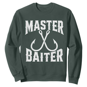 Master Baiter Funny Fishing Fisherman Joke Sweatshirt