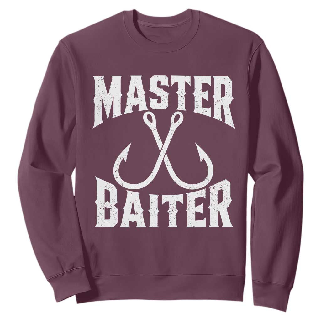 Master Baiter Funny Fishing Fisherman Joke Sweatshirt