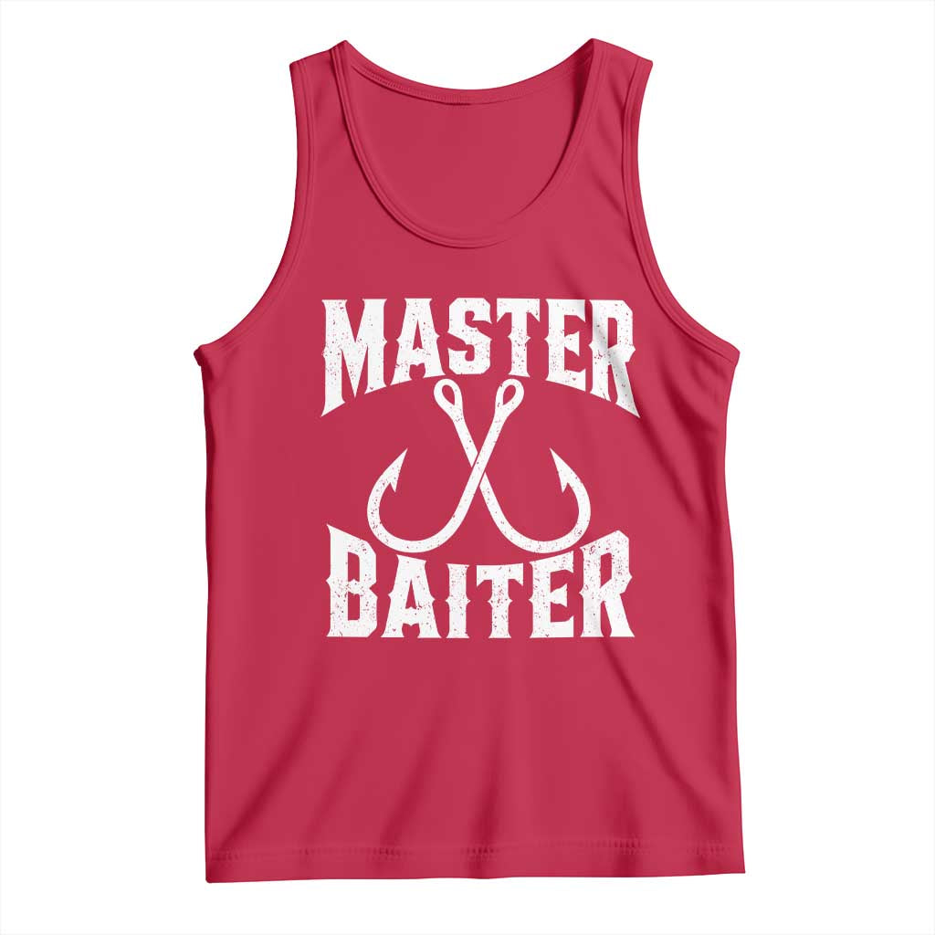 Master Baiter Funny Fishing Fisherman Joke Tank Top