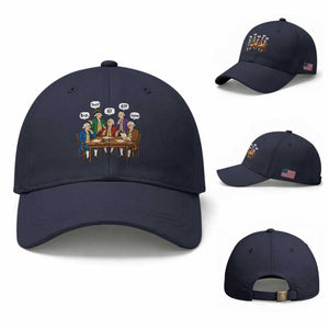 Founding Fathers 67 Bruh Sigma Baseball Cap Funny US History Meme TS11 Baseball Cap Universal Fit Navy Print Your Wear
