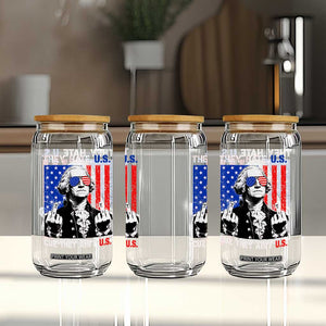 They Hate US Cuz They Ain't US Glass Can George Washington 4th of July TS11 Print Your Wear