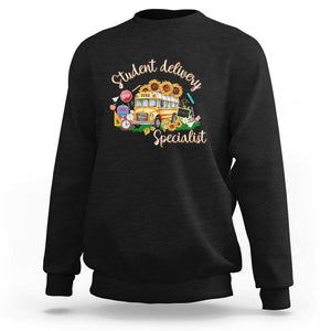 School Bus Driver Sweatshirt Student Delivery Specialist TS11 Black Print Your Wear