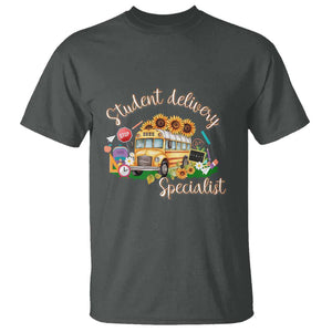 School Bus Driver T Shirt Student Delivery Specialist TS11 Dark Heather Print Your Wear