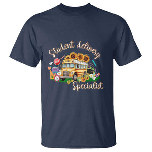 School Bus Driver T Shirt Student Delivery Specialist TS11 Navy Print Your Wear