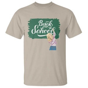 Back To School T Shirt Student Toddler Girl Green Board TS11 Sand Print Your Wear