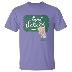 Back To School T Shirt Student Toddler Girl Green Board TS11 Violet Print Your Wear