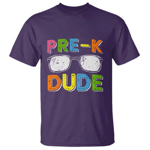 Pre-K Dude T Shirt First Day Of School Glasses Nerd TS11 Purple Print Your Wear