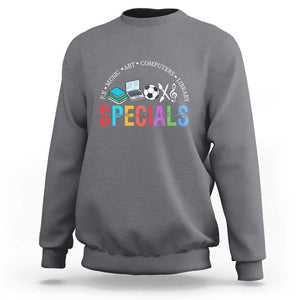 Special Teacher Sweatshirt School Subjects The Best Part Of The Day TS11 Charcoal Print Your Wear