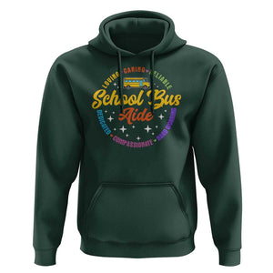 School Bus Aide Hoodie Back To School Matching Group Squad TS11 Dark Forest Green Print Your Wear