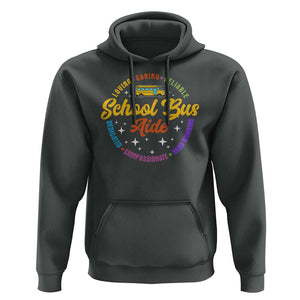 School Bus Aide Hoodie Back To School Matching Group Squad TS11 Dark Heather Print Your Wear