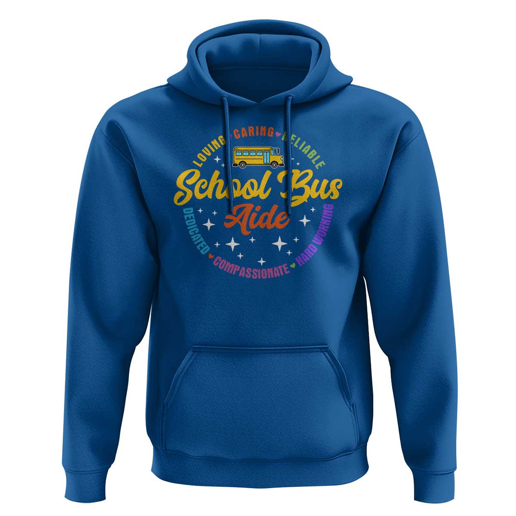 School Bus Aide Hoodie Back To School Matching Group Squad TS11 Royal Blue Print Your Wear