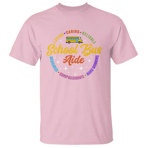 School Bus Aide T Shirt Back To School Matching Group Squad TS11 Light Pink Print Your Wear