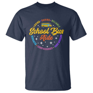 School Bus Aide T Shirt Back To School Matching Group Squad TS11 Navy Print Your Wear