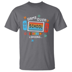 Game Over School Loading T Shirt Game Console Pencil End Summer TS11 Charcoal Print Your Wear