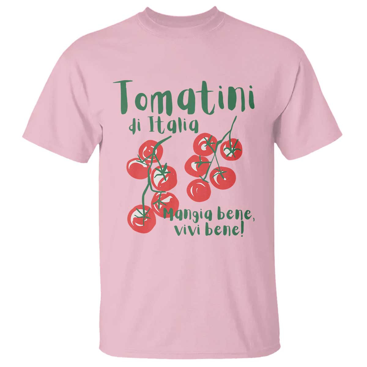 Italian Tomato T Shirt Tomatini Di Italia Vegetable Garden Lover TS11 Light Pink Print Your Wear