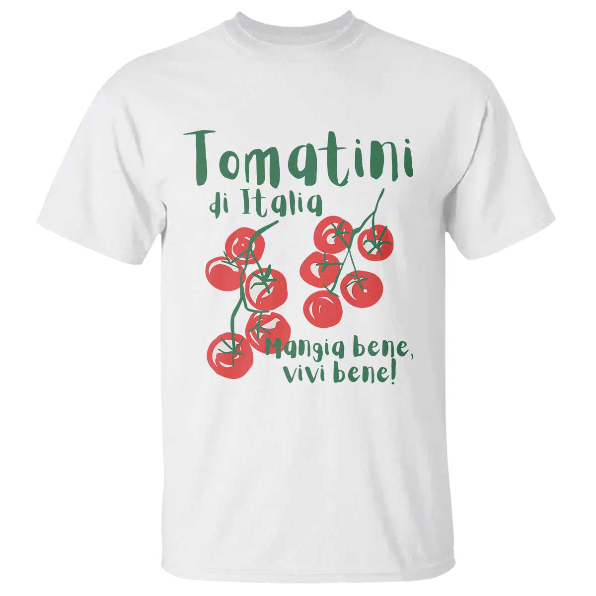 Italian Tomato T Shirt Tomatini Di Italia Vegetable Garden Lover TS11 White Print Your Wear