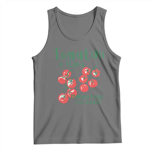 Italian Tomato Tank Top Tomatini Di Italia Vegetable Garden Lover TS11 Black Heather Print Your Wear