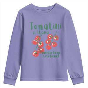 Italian Tomato Youth Sweatshirt Tomatini Di Italia Vegetable Garden Lover TS11 Violet Print Your Wear