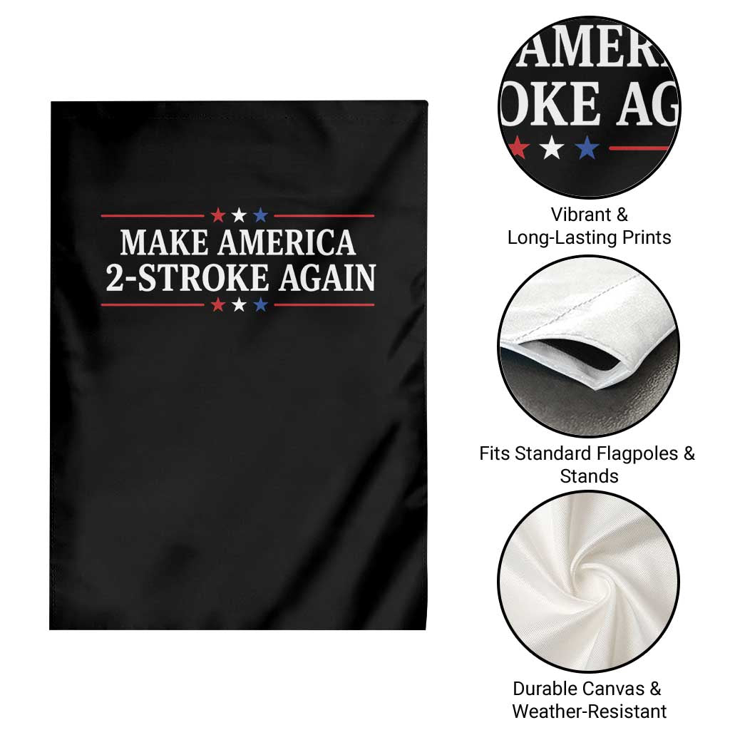 Funny 2 Stroke Motocross Lover Garden Flag Make America 2 Stroke Again TS11 Print Your Wear