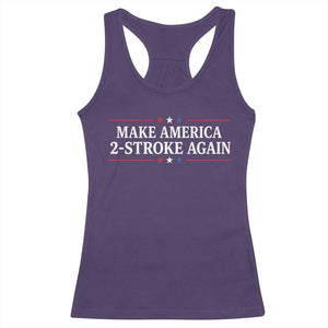 Funny 2 Stroke Motocross Lover Racerback Tank Top Make America 2 Stroke Again TS11 Purple Print Your Wear