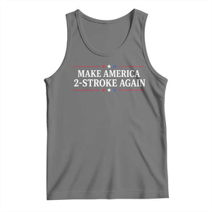 Funny 2 Stroke Motocross Lover Tank Top Make America 2 Stroke Again TS11 Black Heather Print Your Wear