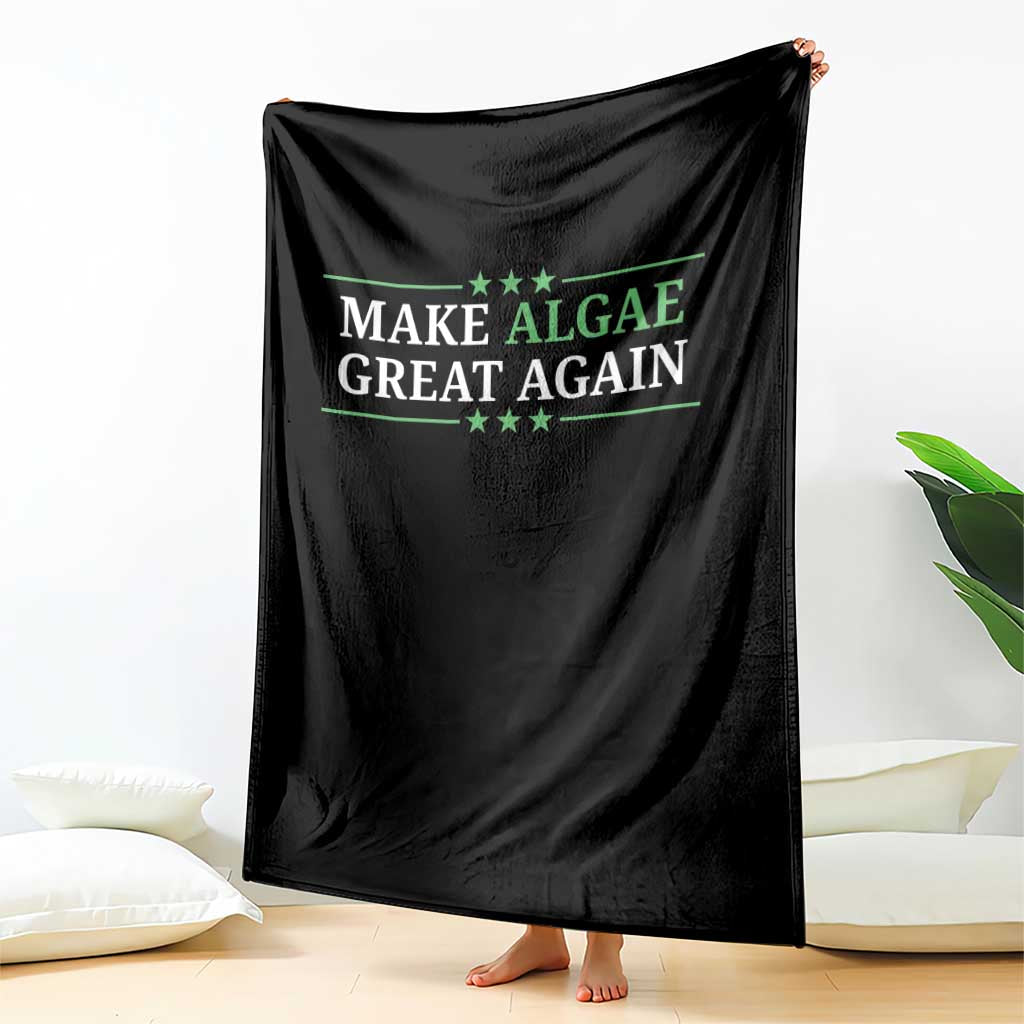 Make Algae Great Again Throw Blanket Funny Political Satire Lincoln Reflecting Pool TS11 Print Your Wear