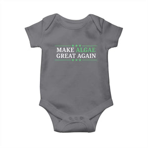 Make Algae Great Again Baby Onesie Funny Political Satire Lincoln Reflecting Pool TS11 Charcoal Print Your Wear