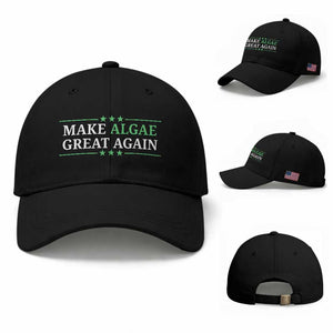 Make Algae Great Again Baseball Cap Funny Political Satire Lincoln Reflecting Pool TS11 Baseball Cap Universal Fit Black Print Your Wear