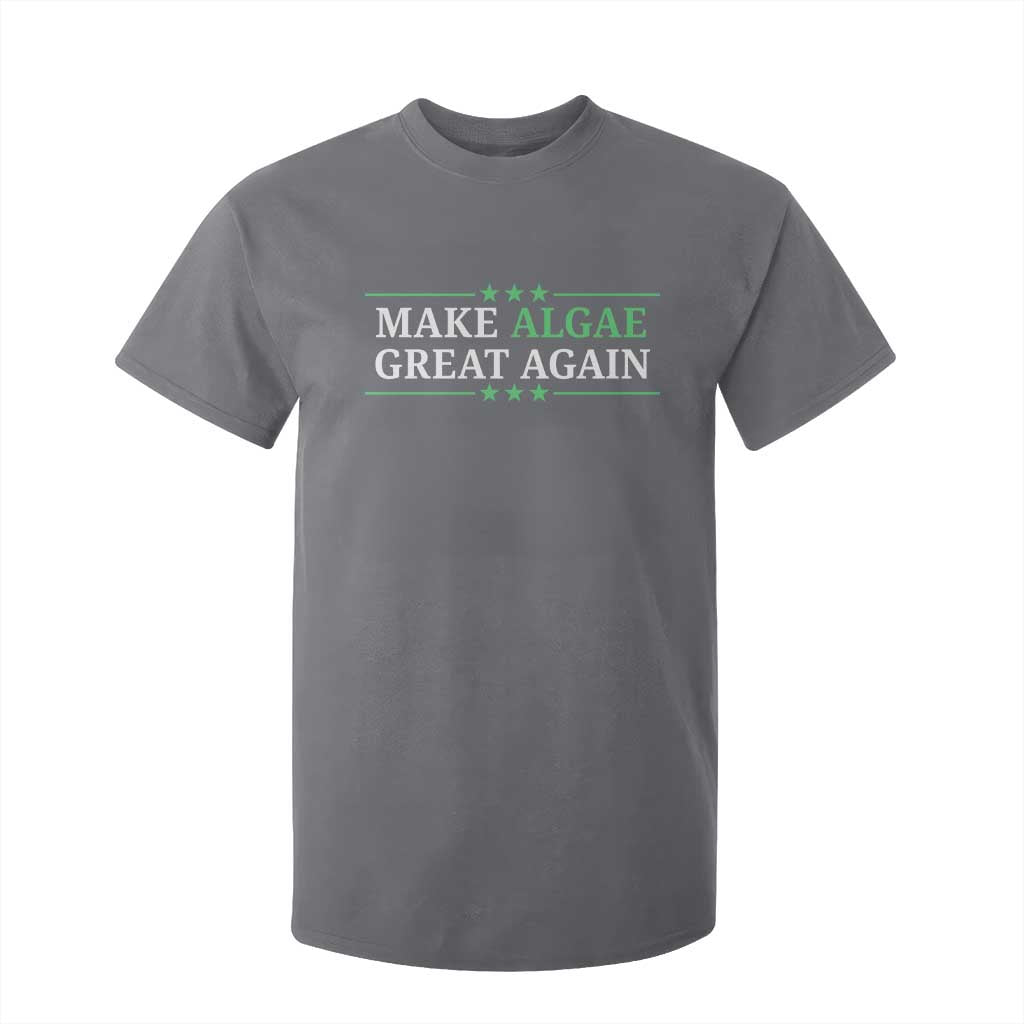 Make Algae Great Again T Shirt For Kid Funny Political Satire Lincoln Reflecting Pool TS11 Charcoal Print Your Wear