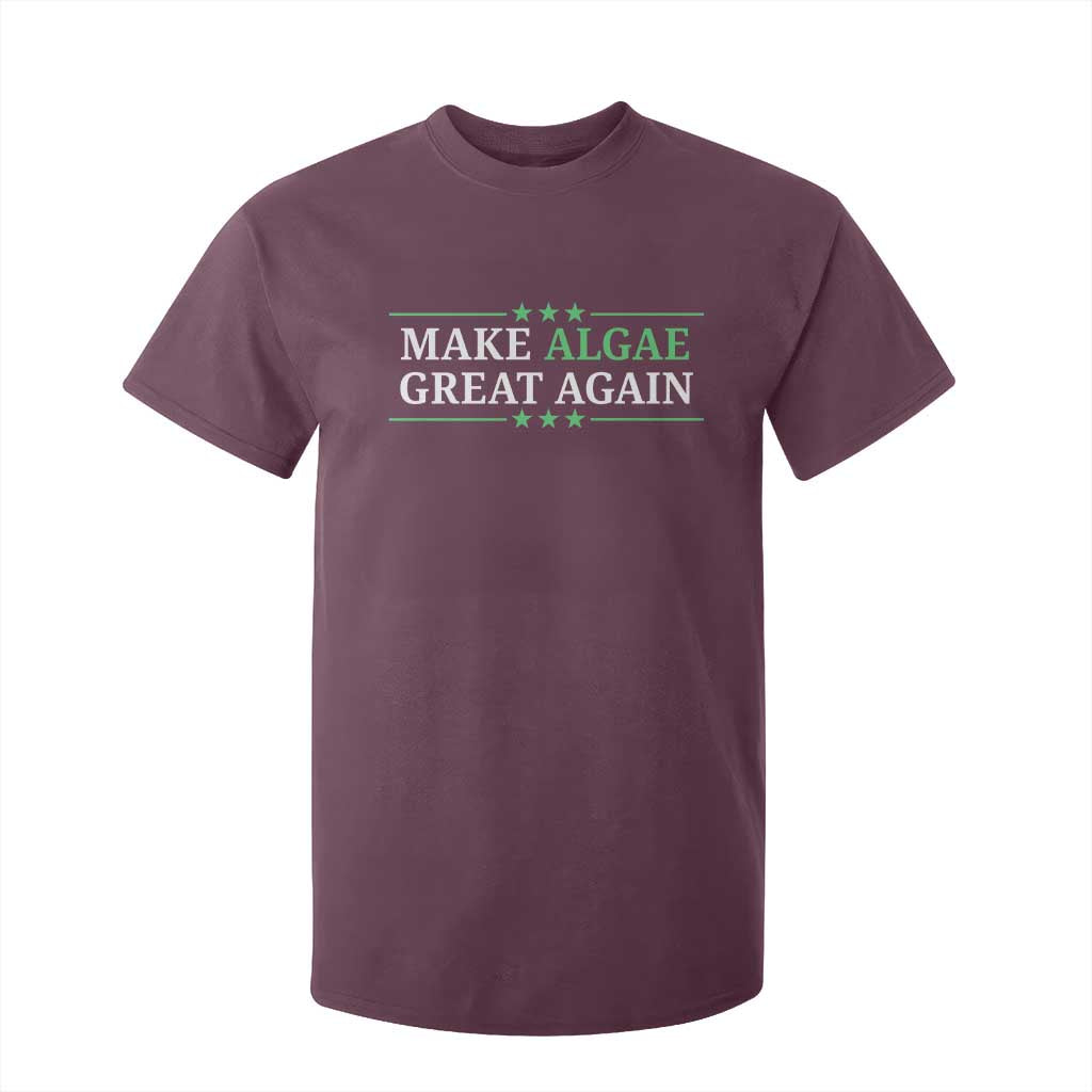 Make Algae Great Again T Shirt For Kid Funny Political Satire Lincoln Reflecting Pool TS11 Maroon Print Your Wear