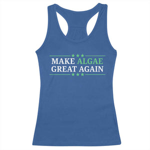 Make Algae Great Again Racerback Tank Top Funny Political Satire Lincoln Reflecting Pool TS11 Royal Blue Print Your Wear