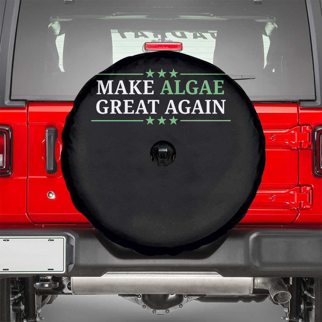 Make Algae Great Again Spare Tire Cover Funny Political Satire Lincoln Reflecting Pool TS11 Black Print Your Wear